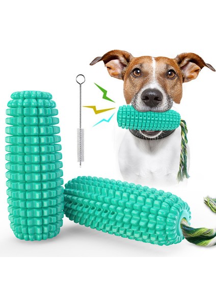 Köpek Çiğneme Oyuncakları, Köpek Diş Fırçası Temiz Dişler Interaktif Mısır Oyuncakları, Köpek Oyuncakları Agresif Çiğneme Makineleri Küçük Orta Büyük Cins (Mavi) (Yurt Dışından)