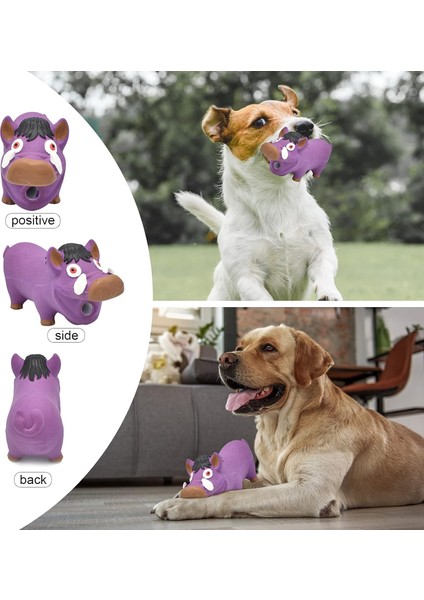 Domuz Köpek Oyuncakları, Agresif Çiğneme Makineleri Için Domuz Lateks Köpek Oyuncak Sevimli Yaban Domuzu Yumuşak Dayanıklı Kauçuk Sıkma Grunting Domuz Ses Çalan Domuz Squeaker Köpe (Yurt Dışından)