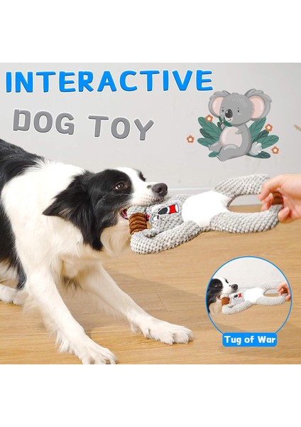 Etkileşimli Köpek Oyuncakları, Küçük Köpekler Için Koala Şekli Cızırtılı Köpek Oyuncakları Yıkanabilir Peluş Köpek Küçük Orta Köpekler Için Çiğneme Oyuncakları (Koala) (Yurt Dışından) modelleri