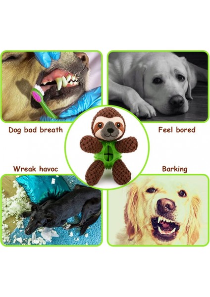 Buruşuk Köpek Oyuncakları Tembel Şekilli, Köpek Dişlerini Temizlemek Için Köpek Yapboz Oyuncakları, Agresif Çiğneme Makineleri Için Doğal Kauçuklu Gıcırdayan Köpek Oyuncakları, Yav (Yurt Dışından) modelleri