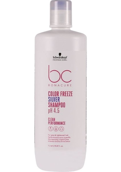 Schwarzkopf Bc Clean Renk Koruyucu Gümüş Şampuan 1000ML 2 Adet