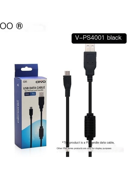 Ps4/slim/pro Oyun Kumandası USB Veri Kablosu 2m-Siyah (Yurt Dışından)