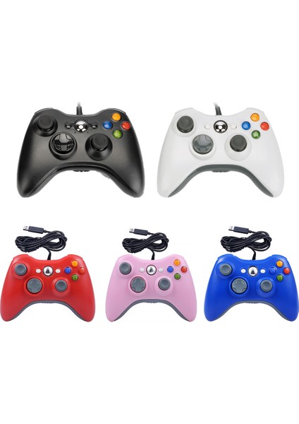 XBOX360 Titreşimli Oyun Kumandası/pc Bilgisayar Oyun Kumandası-Mor (Yurt Dışından)