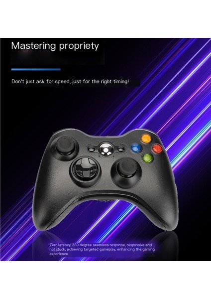XBOX360 Titreşimli Oyun Kumandası/pc Bilgisayar Oyun Kumandası-Mor (Yurt Dışından)