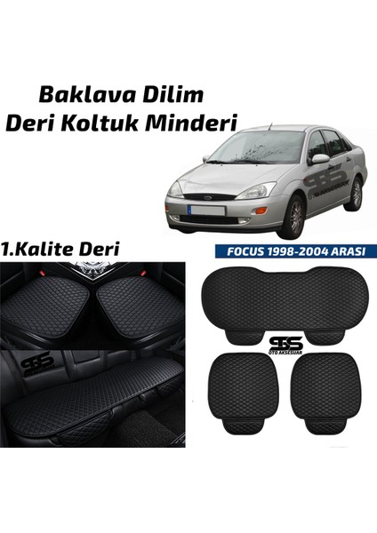 Fruens Ford Focus 1 1998–2004 Arası Siyah Deri Oto Koltuk Minderi