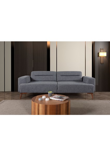 Perla Sofa Felty Yataklı Koltuk Takımı Gri