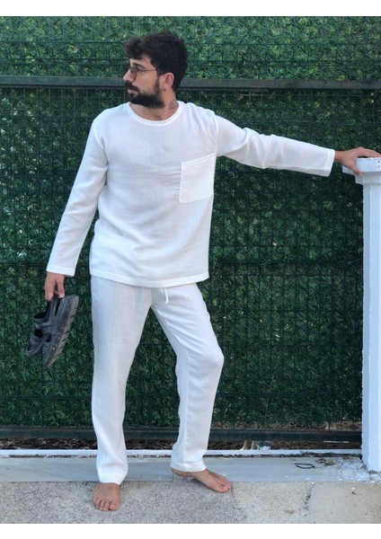 Organik Müslin Erkek Takım, Pijama Takımı, Erkek'litakım, Organik Müslin %100 Pamuk, Oeko Tex Sertifikalı Kumaş modelleri