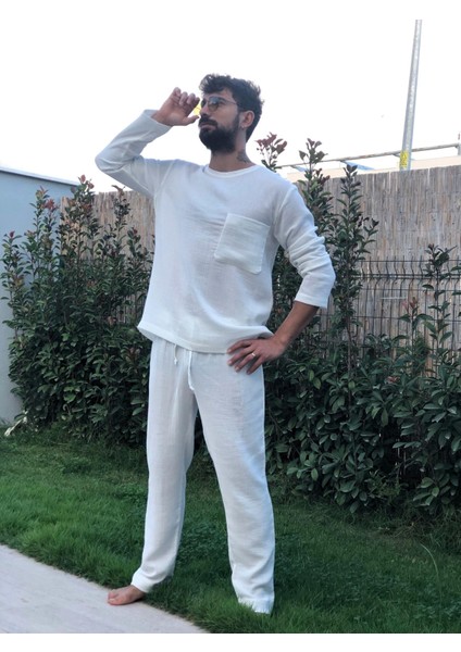 Organik Müslin Erkek Takım, Pijama Takımı, Erkek'litakım, Organik Müslin %100 Pamuk, Oeko Tex Sertifikalı Kumaş
