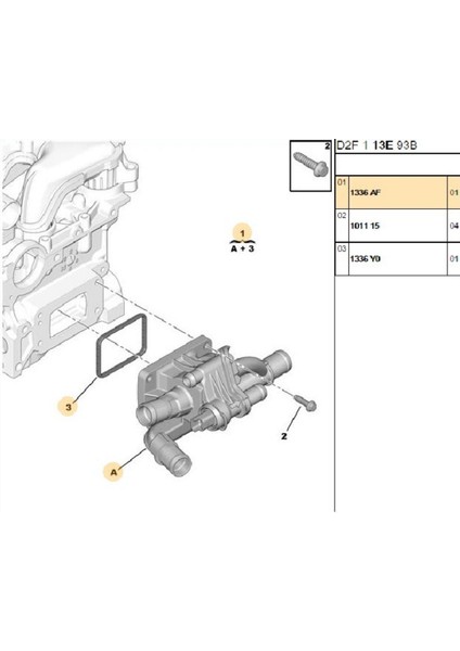 Termostat Dw4 Dw6 (1336AF-9660660380-T10003)