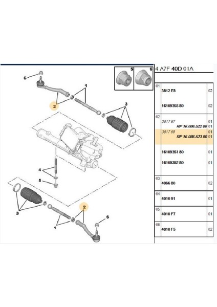 Rotbaşı 207-208-301-C-ELYSEE- C3 Picasso 06>(05693-3817.68)