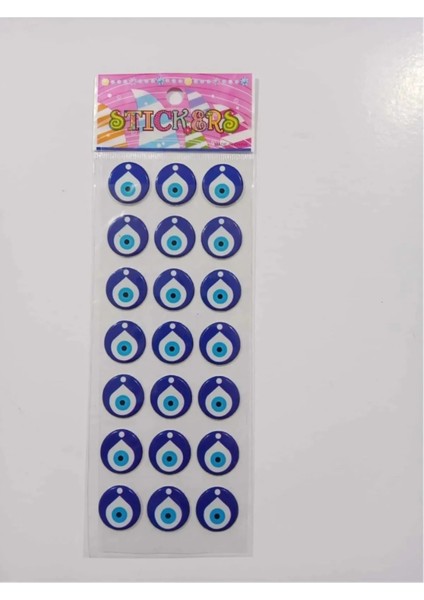 Nazar Boncuklu Sticker 21 Adet
