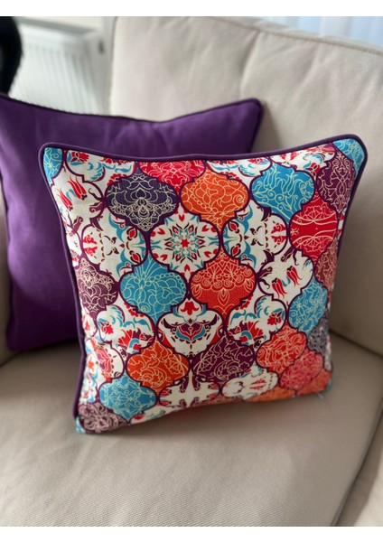 Tuğçe Demir Home Design Renkli Morocan Desen Dekoratif Kırlent