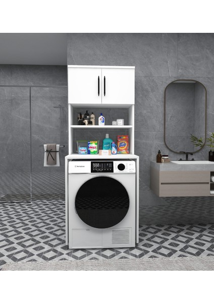 Üst Dolaplı Çok Amaçlı Çamaşır Makinesi Dolabı modelleri