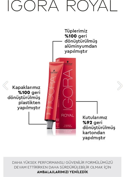 Schwarzkopf Igora Royal Saç Boyası 7-57 Kumral Altın Bakır 60 Ml