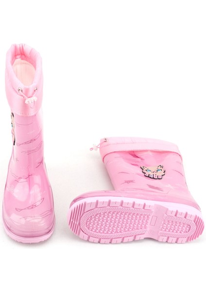Kışlık Kız Çocuk Içi Sıcak Astarlı Su Geçirmez Yağmur Bot Çizme indirimleri