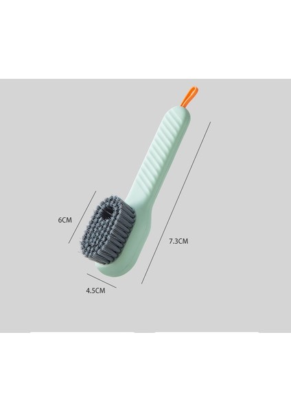 Ev Tipi Çok Fonksiyonlu Sıvı Ilaveli Basmalı Ayakkabı Temizleme Fırçası (Yurt Dışından)