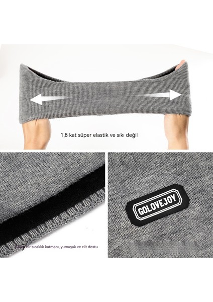 Başa Takılan Kış Aylarında Açık Havada Koşu ve Bisiklete Binme Rüzgar Geçirmez ve Sıcak Tutan Kulaklıklar (Yurt Dışından) fırsatları