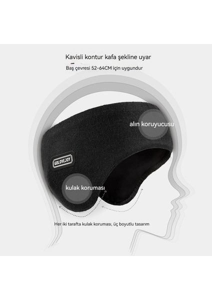 Başa Takılan Kış Aylarında Açık Havada Koşu ve Bisiklete Binme Artı Polar Kulaklıklar (Yurt Dışından)