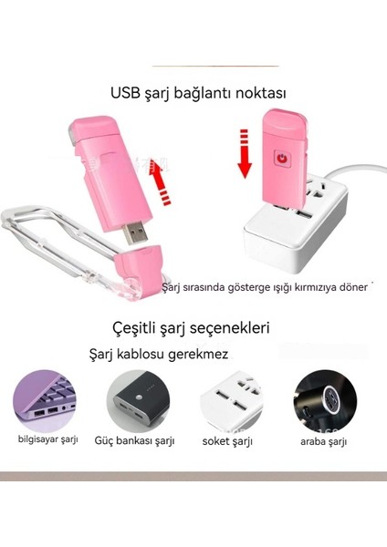 Ev USB Kitap Tutucu Taşınabilir Okuma Lambası (Yurt Dışından)