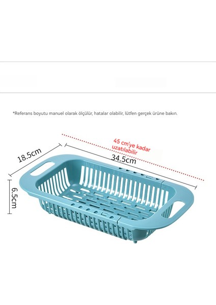 Ev Mutfağı Için Çok Fonksiyonlu Geri Çekilebilir Drenaj Sepeti (Yurt Dışından)