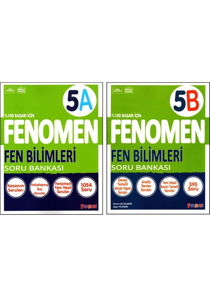 5. Sınıf Fen Bilimleri Soru Bankası 5A - 5B 2 Kitap