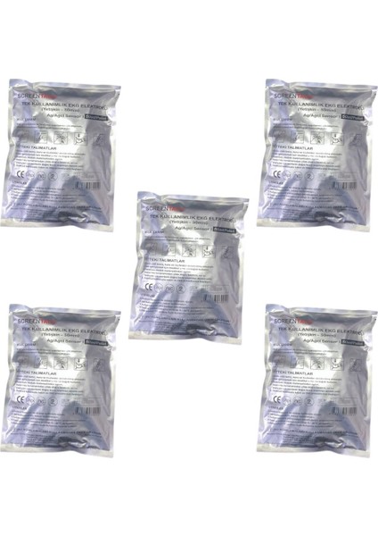 Screentack - Ekg Elektrodu Yetişkin 50 Adet 5 Paket