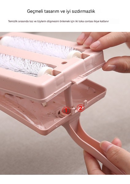 Ev Çift Silindirli Toz Fırçası Halı Temizleme Vakum Fırçası Çok Fonksiyonlu Giyim Tüy Giderme Fırçası Yatak Süpürme Fırçası (Yurt Dışından) modelleri