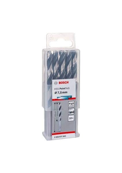Hss-Pointteq 7.5 mm 10'lu Paket Matkap Ucu - 2608577243