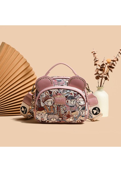 Şık Yuvarlak Çanta, Sevimli ve Popüler Omuz Crossbody Çantası (Yurt Dışından)