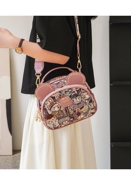 Şık Yuvarlak Çanta, Sevimli ve Popüler Omuz Crossbody Çantası (Yurt Dışından) modelleri
