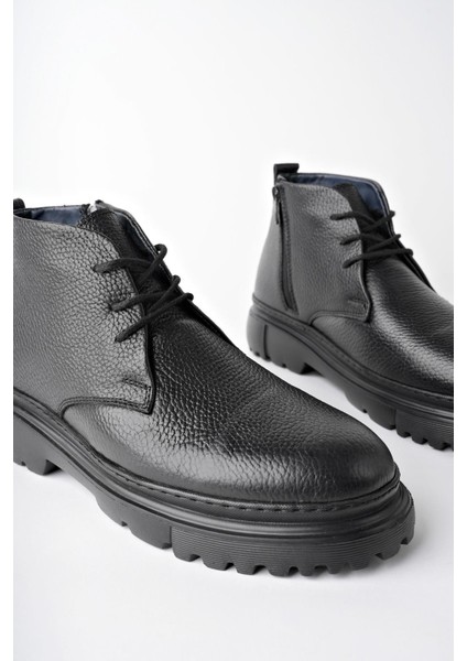 Foden Garantili Hakiki Deri Fermuarlı Içi Kürklü Eva Taban Erkek Kışlık Bot indirimleri