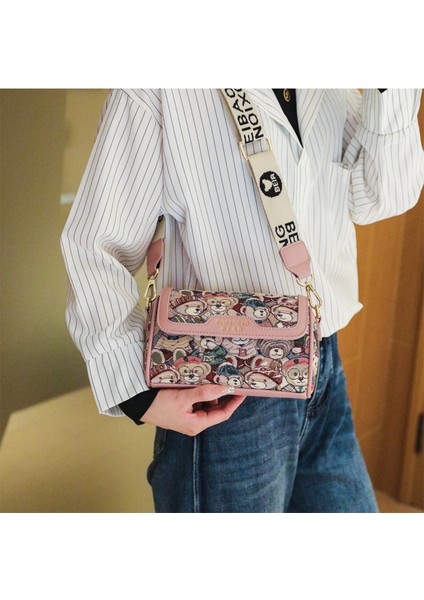 Niş Tasarım Karikatür Ayı Çantası Moda Omuz Crossbody Çantası (Yurt Dışından) indirimleri