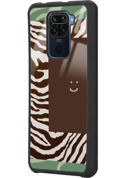 Xiaomi Redmi Note 9 Kahve Zebra Tasarımlı Glossy Telefon Kılıfı