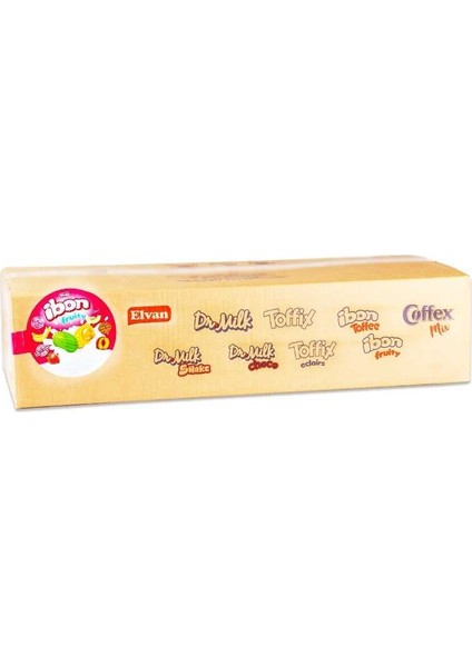 Ibon Sütlü Meyveli Şeker 1000 Gr. Silindir 8 Kutu (1 Koli) fiyatları