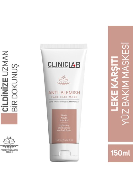 Leke Karşıtı Yüz Bakım Maskesi 150 ml (Tüp)