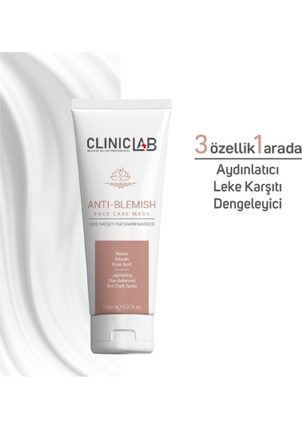 Leke Karşıtı Yüz Bakım Maskesi 150 ml (Tüp)