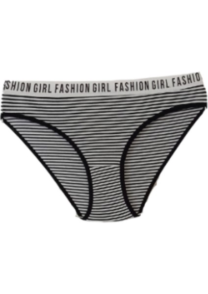 Kadın 3'lü Çizgili Bikini Slip Külot fiyatları