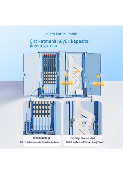 Öğrenci Çok Fonksiyonlu Kitaplık Depolama Kalem Kutusu (Yurt Dışından) fırsatları
