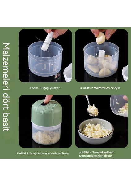 250ML Ev Kablosuz Taşınabilir Çok Fonksiyonlu Sarımsak Blender (Yurt Dışından) modelleri