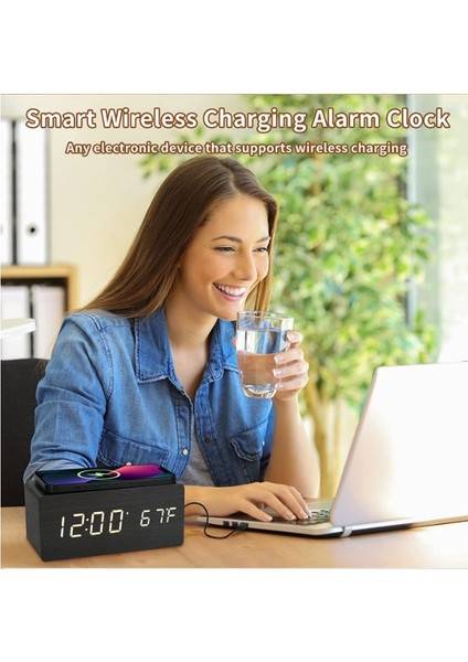 Ev Çok Fonksiyonlu LED Kablosuz Şarj Saati (Yurt Dışından) fırsatları