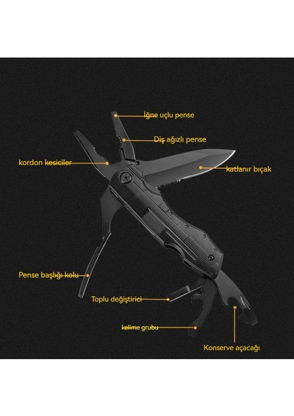Dış Mekan Çok Fonksiyonlu Katlanır Tornavida Kombinasyon Aleti (Yurt Dışından) modelleri