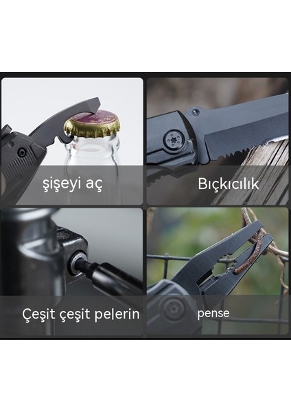 Dış Mekan Çok Fonksiyonlu Katlanır Tornavida Kombinasyon Aleti (Yurt Dışından) fırsatları