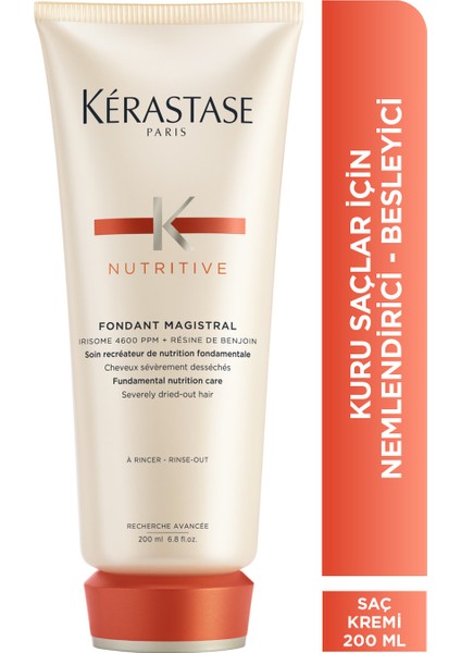Nutritive Fondant Magistral Aşırı Kuru Saçlara Yoğun Nem Veren Durulanan Saç Bakım Kremi