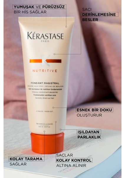 Nutritive Fondant Magistral Aşırı Kuru Saçlara Yoğun Nem Veren Durulanan Saç Bakım Kremi