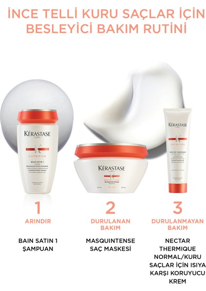 Nutritive Masquintense Fine Ince Telli Ve Kuru Saçlar Için Nem Veren Besleyici Maske 200ml