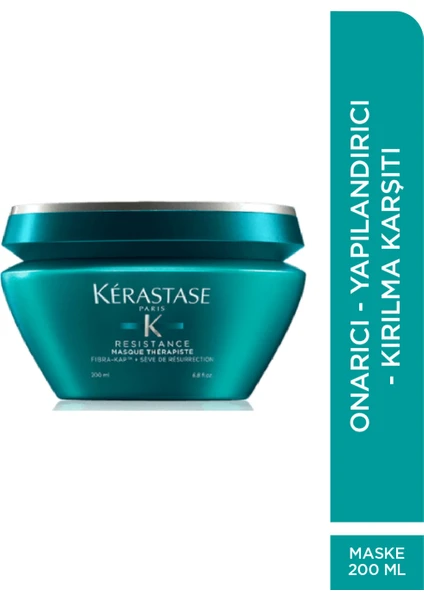 Resistance Masque Thérapiste Çok Yıpranmış Saçlar İçin Onarıcı Maske 200ml