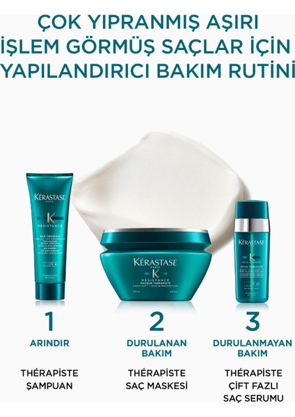 Resistance Masque Thérapiste Çok Yıpranmış Saçlar İçin Onarıcı Maske 200ml