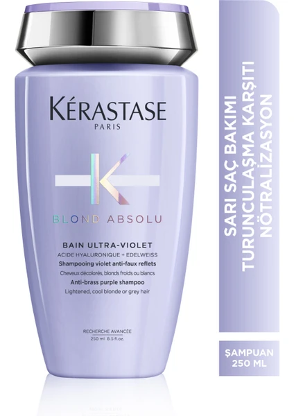 Blond Absolu Bain Ultra-Violet Istenmeyen Sarı&Turuncu Yansımaları Nötralize Eden Şampuan