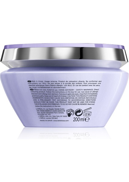 Blond Absolu Ultra - Violet - Sarı ve Gri Saçlar İçin Silver Maske 200Ml