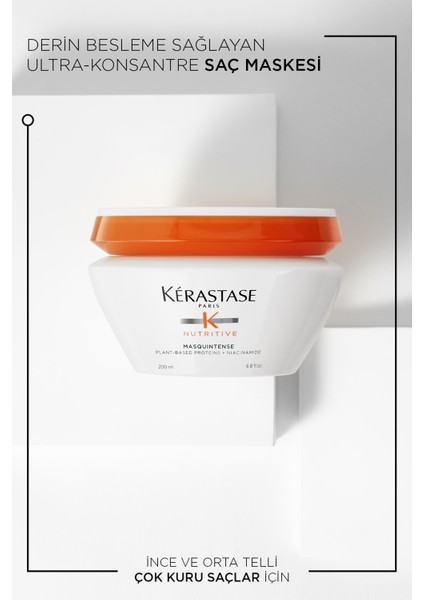 Nutritive Nutritive Masquintense Derin Besleme Sağlayan Saç Maskesi 200 ml 200 ml